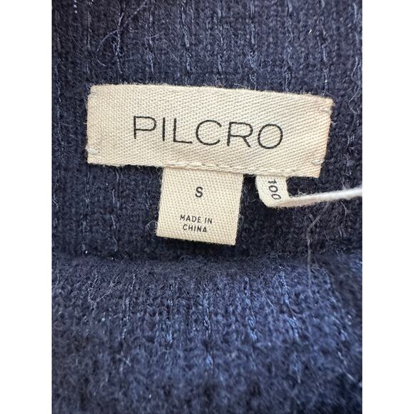 Anthropologie Pilcro Alani Cashmere Sequin Mock-Neck Sweater Size Small - Picture 5 of 13